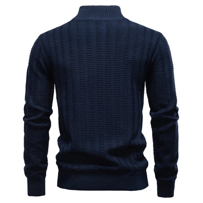 AIOPESON Luxury Striped Pullover Men Old Money Style Cotton Knitwear Thick Warm Crew Neck Winter Social Sweater Male.
