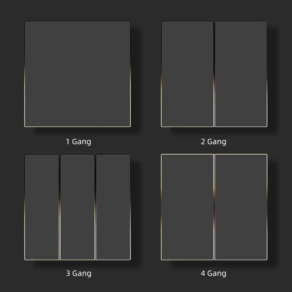 AVATTO Tuya Zigbee/WiFi Smart Lichtschalter mit Neutralleiter, Tasten-Rebound-Schalter mit Umgebungslicht-Unterstützung Alexa Google Home.