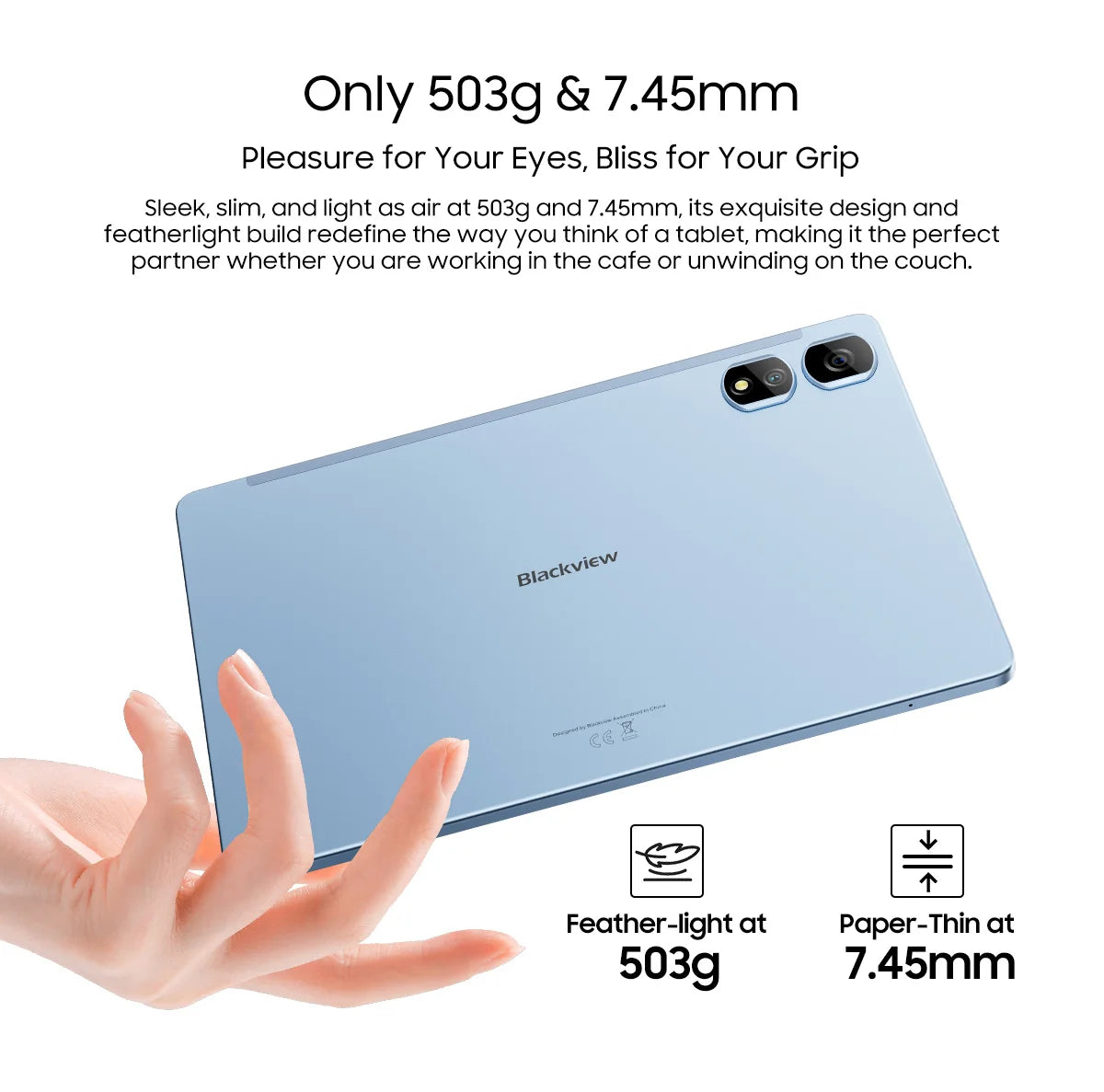 Blackview Android 14 Tab 16 Pro 11 Inch Touch Tablet 2K Screen 24GB +256GB 4G LTE+5G WiFi Gaming Tablets with Protective Shell.