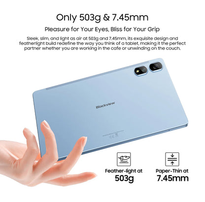 Blackview Android 14 Tab 16 Pro 11 Inch Touch Tablet 2K Screen 24GB +256GB 4G LTE+5G WiFi Gaming Tablets with Protective Shell.