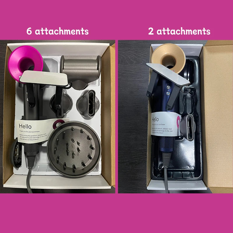 Diffuser Hairdryer Ionic Professional Electric Hair Dryer Heat Leaf Blow Drier With Diffuser Leafless Ion Air Blower Woman 5in1.