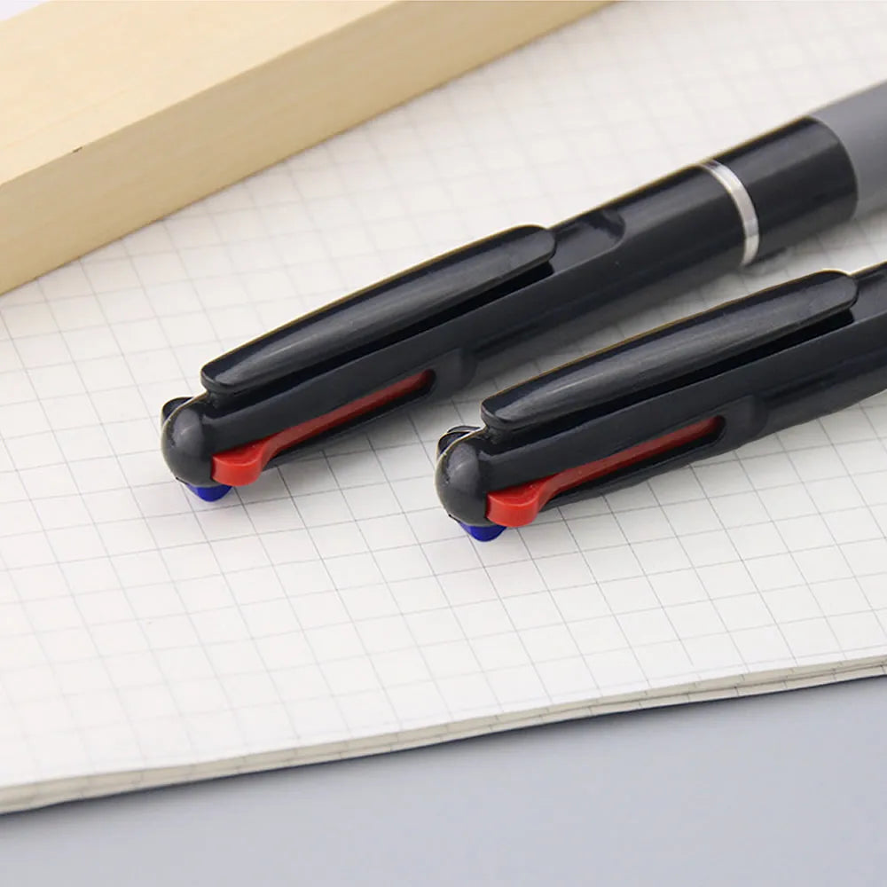 3-in-1-Kugelschreiber mit roter/schwarzer/blauer Tinte, Farbe 0,7 mm, für Schüler, Kugelschreiber, Schreiben, Schreibwaren, feine Schulbedarf, Bleistifte, Büro.