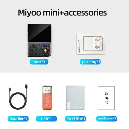 MIYOO Mini Plus Portable Retro Handheld Game Console V2 Mini+ 3.5 Inch IPS Screen Classic Video Game Console Linux System Gift