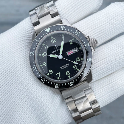 STEELFLIER Official SF787 Dive Luxury Wristwatches Double Calendar NH36 Movement Super Luminous 200M Waterproof Mechanical Watch.