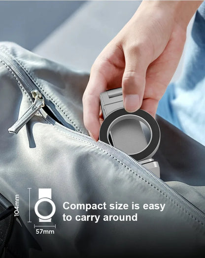 Universal Magnetic Phone Holder Travel Essentials Multi-axis Rotation Hands-Free Airplane Phone Mount Desktop Clip for Phone.
