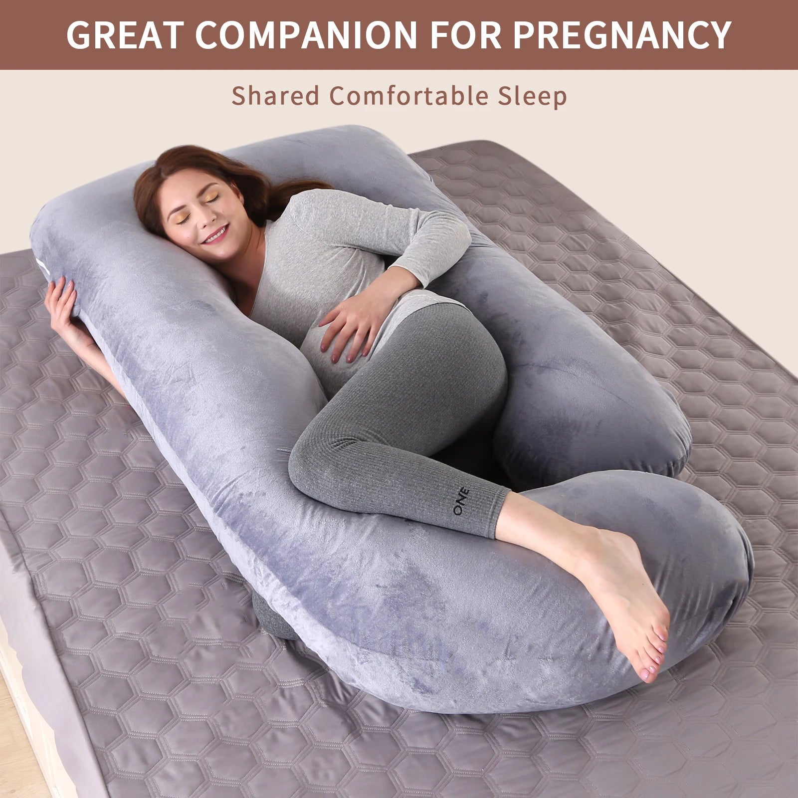 Pregnancy Pillows for Sleeping, G Shaped Full Body Maternity Pillow with Removable Cover - Support for Belly for Pregnant Women.