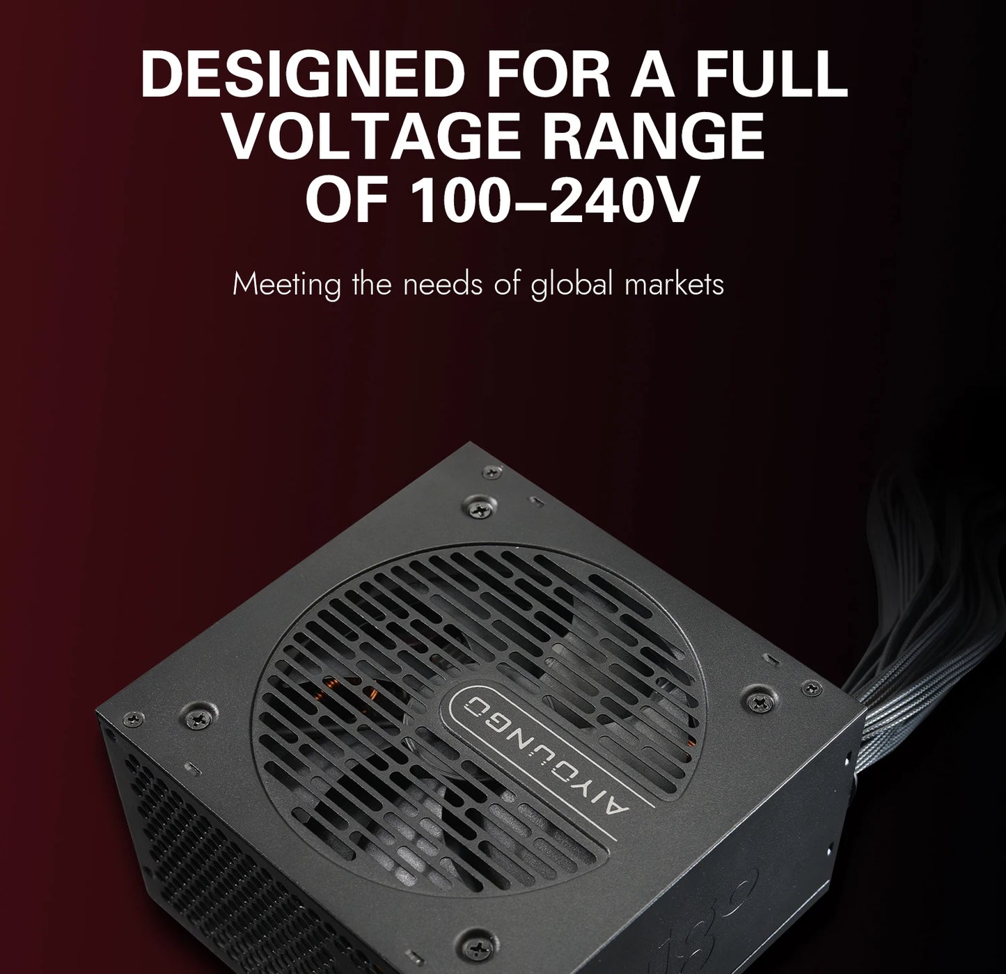 Aigo AT Power Supply PC Gamer 550W 650W 750W ATX Fonte 80 PLUS Bronze Certification 100-240V Diy Gaming Computer PSU For 14600kf.