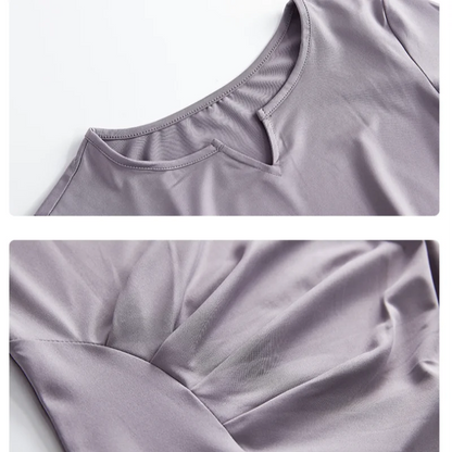 DRUR Autumn Yoga Set 2 Piece Sportswear Outfit Women Long Sleeve Workout Top High Waist Leggings Suit Tennis Sets 2pcs Tracksuit.