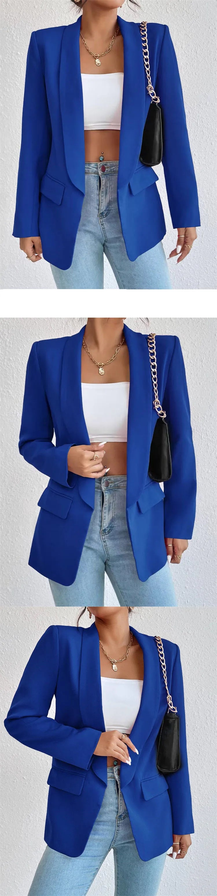 Koreanische Beliebte Rosa Neue Oberbekleidung Frauen 2024 Mode Weiblichen Frühling Jacke Casual Langarm Schwarz Blazer Mäntel.