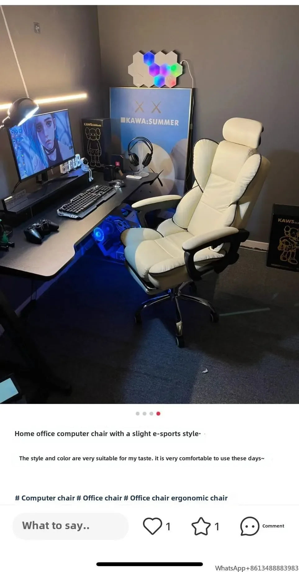 Bequemer Büro-Computerstuhl, universitätsschlafsaal, Schlafzimmer, Wohnzimmer, Spiel, Live-Streaming-Stuhl mit verstellbarer Rückenlehne