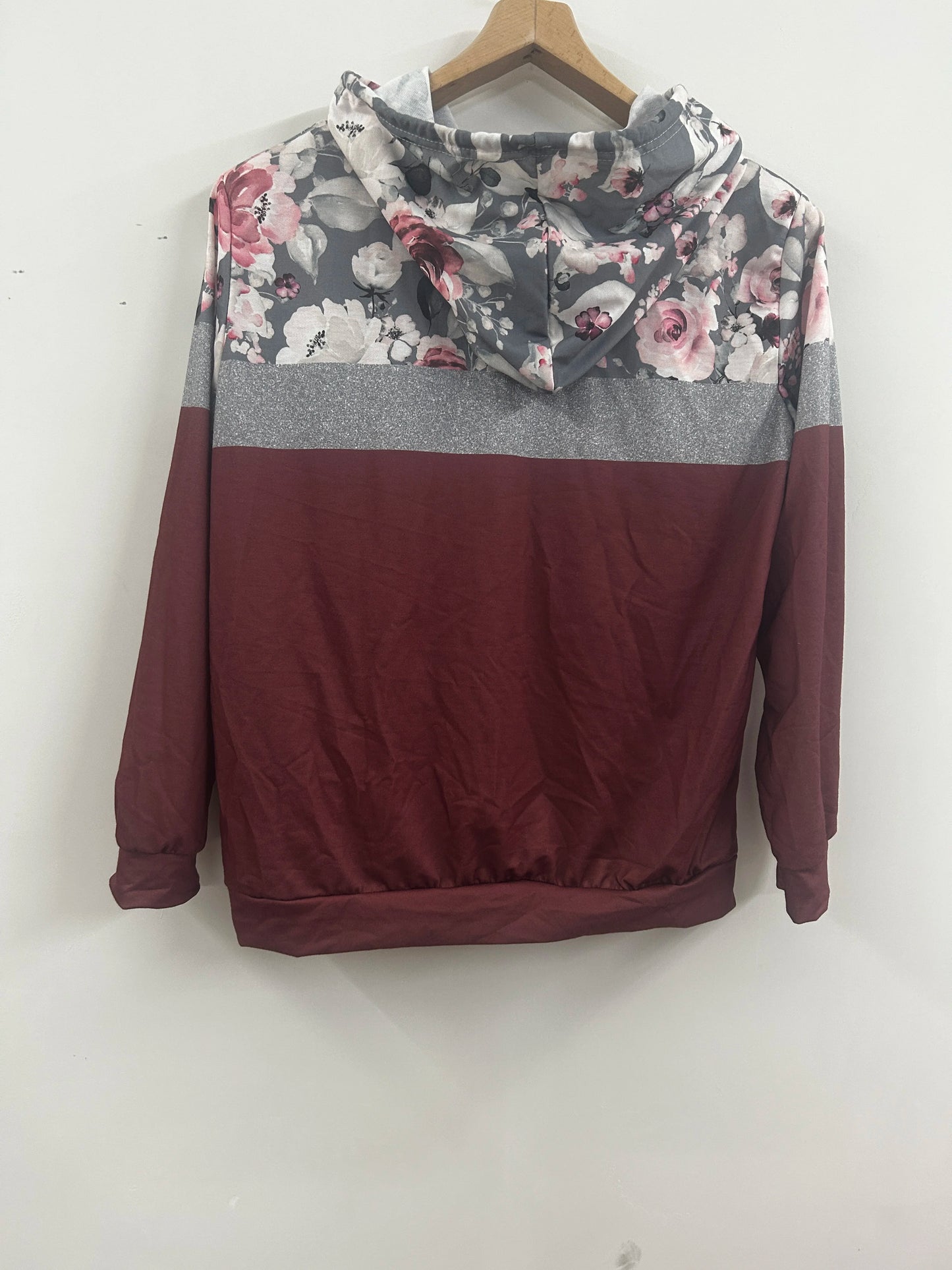 2024 Plus Size Herbst und Winter neue Damen Pullover Print Kapuze Pullover Tasche Langarm Top.