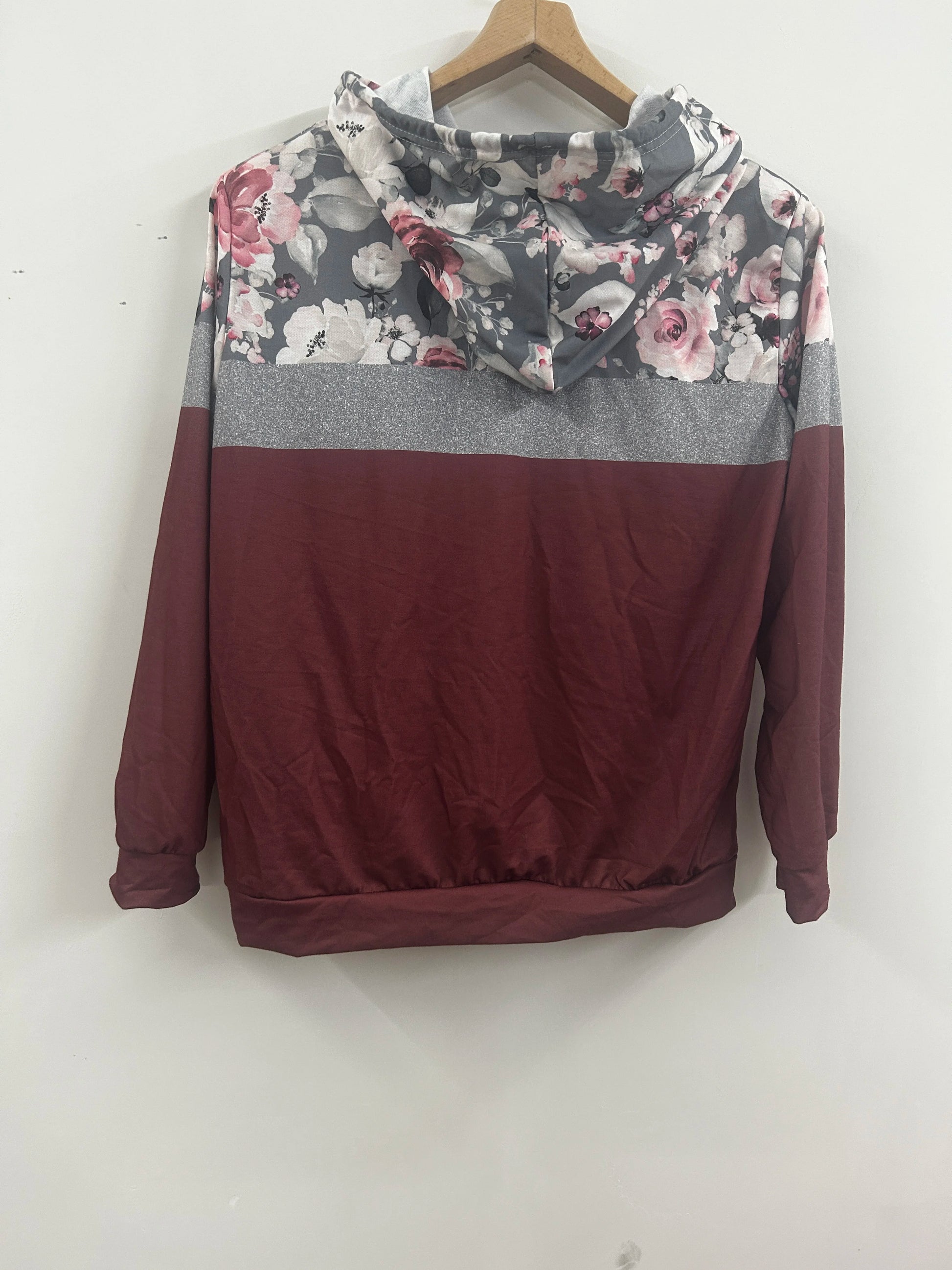 2024 Plus Size Herbst und Winter neue Damen Pullover Print Kapuze Pullover Tasche Langarm Top.