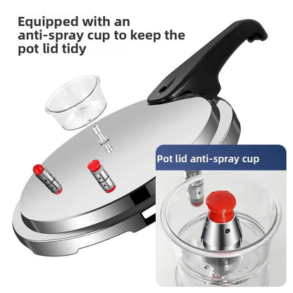 Pressure cooker, gas induction cooker, universal household gas, gas, open flame pressure cooker, large capacity.