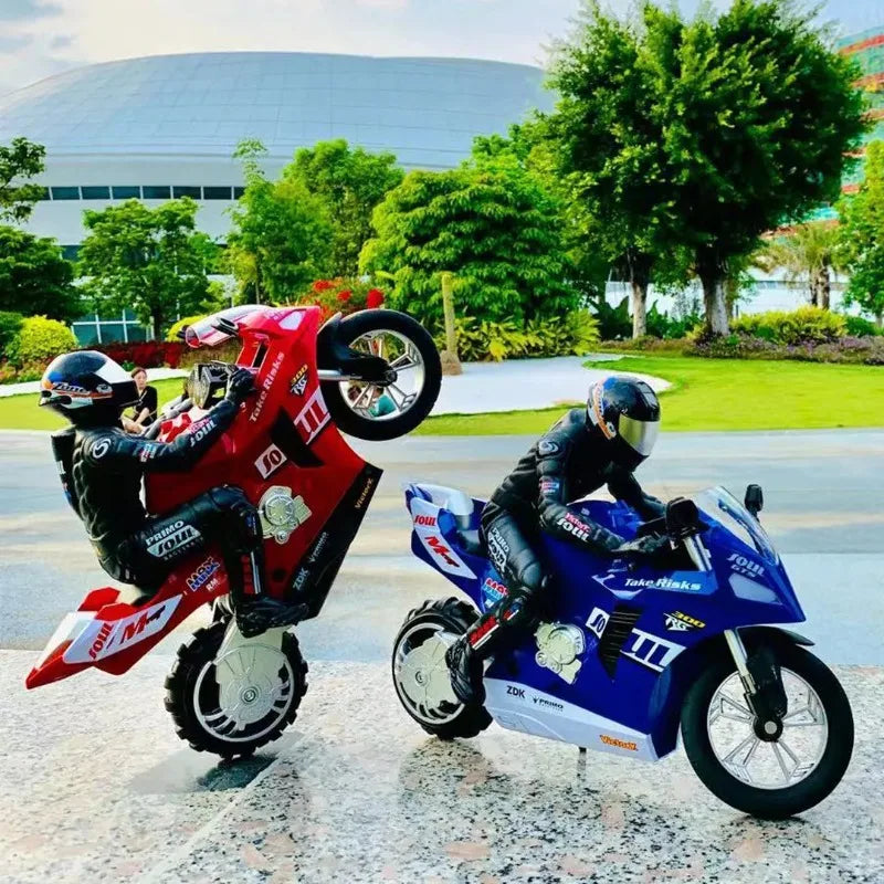 1/6 RC Motorcycle Rc Cars Self-stable Balance Standing on One Wheel Competitive Racing Drift Stunt Electric Motorcycle for Kids.