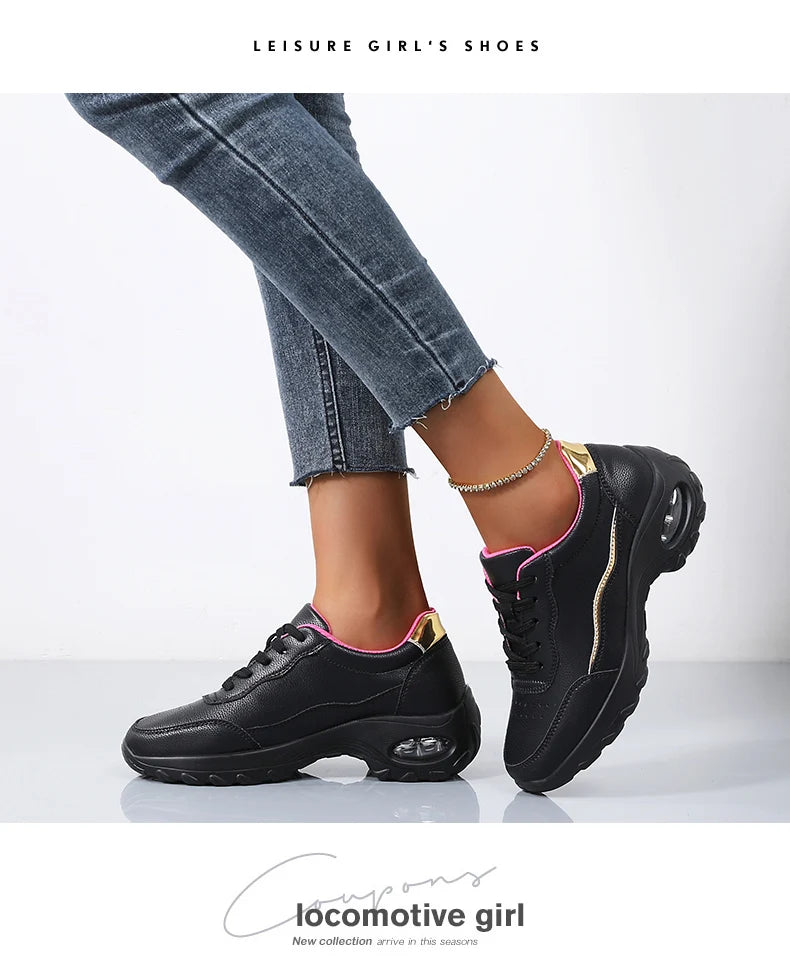 Shoes for Women Platform Casual Sneakers Designer Brand Luxury Women Walking Shoes Wedges Chunky Hiking Woman Sports Shoes 2024