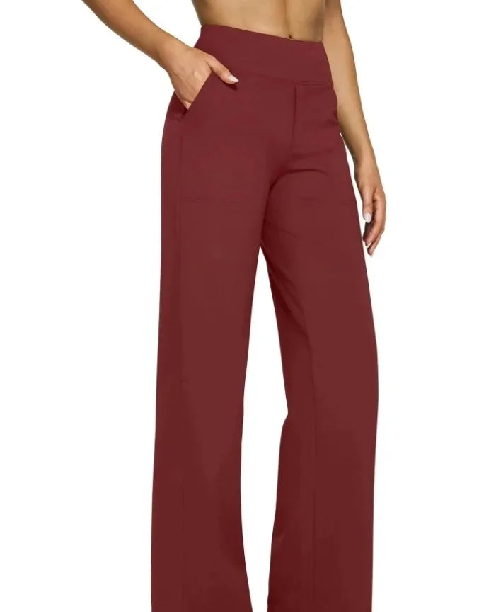 Lässige, lockere Hose mit geradem Bein für Damen, Sommer, Neuankömmling 2024, Taschendetail, bequeme Passform, lange Hose, modisch.