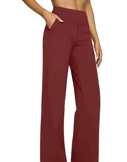 Lässige, lockere Hose mit geradem Bein für Damen, Sommer, Neuankömmling 2024, Taschendetail, bequeme Passform, lange Hose, modisch.
