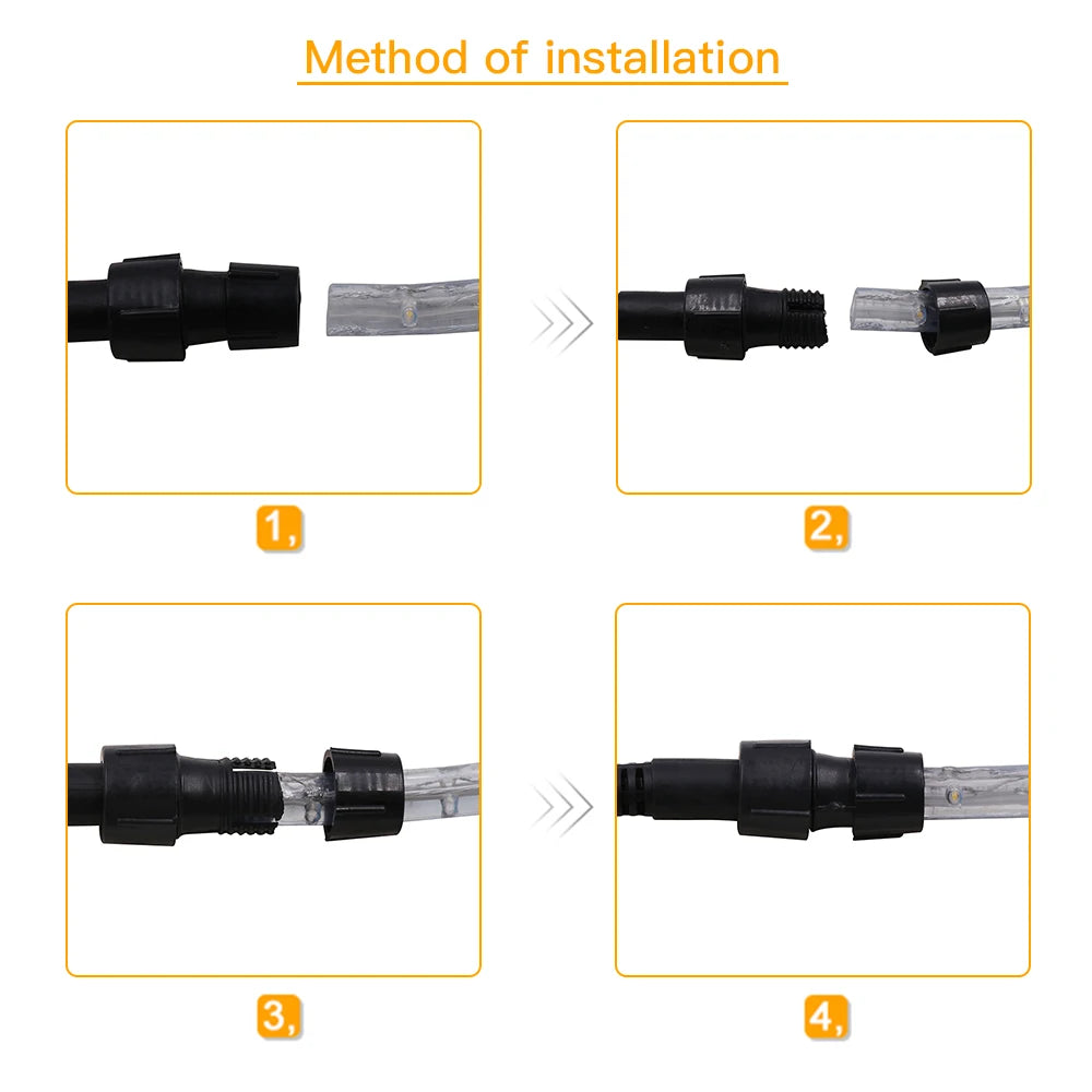 AC 220V Neon LED Strip Waterproof 360 Degree Round Neon Sign Light Blue Red White Outdoor Rainbow Tube Rope Light Party Decor.