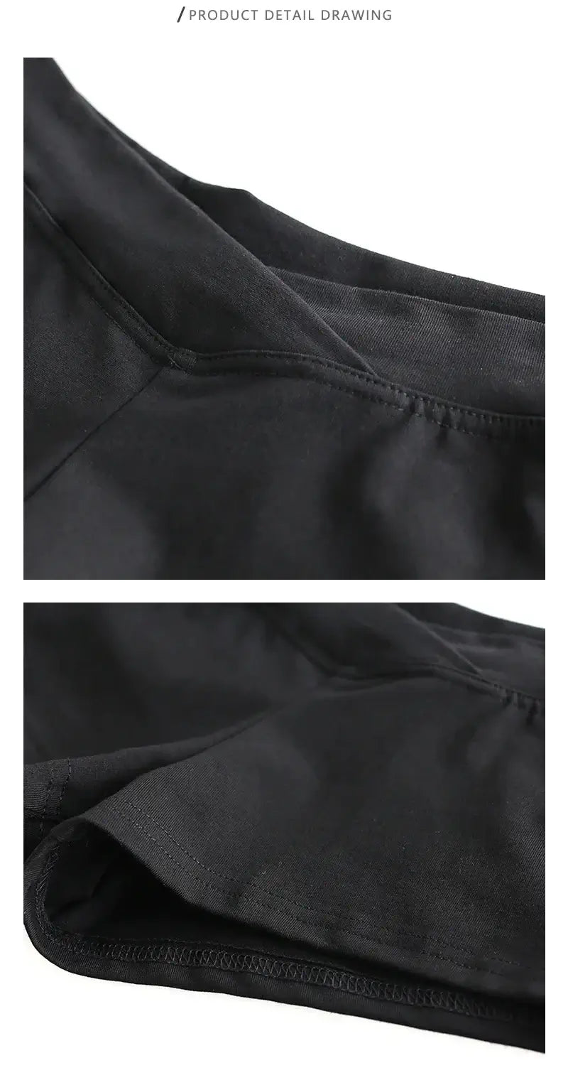 Simple Black Dance Fitness Running Ultra Short Sports.