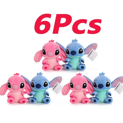 20cm Original Plush Stitch Baby Movie Cartoon Model Doll Children Action Figures Stuffed Toys Pendant Gifts