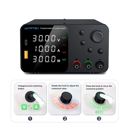 Wanptek Laboratory Power Supply Adjustable 30V 5A 30V 10A 60V 5A 120V 3A with Output Short Circuit Alarm DC Power Supply.