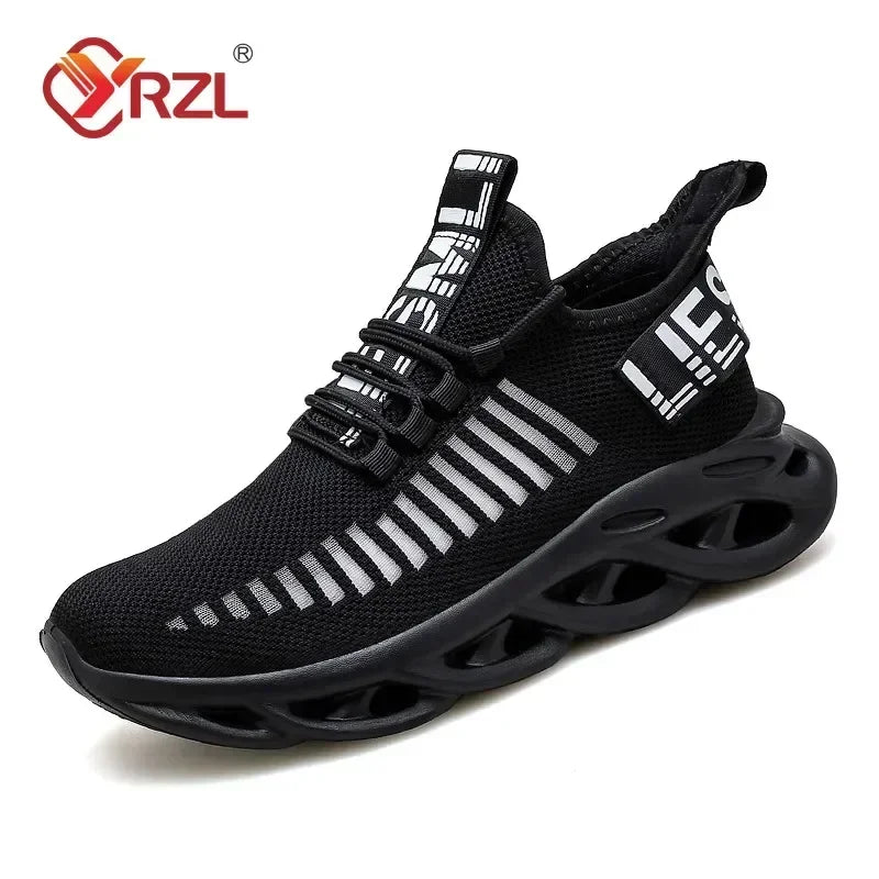 YRZL Men Shoes Sport Comfortable Sneakers Breathable Couple Running Shoes Women Tenis Sports Shoe White Walking Man Sneakers
