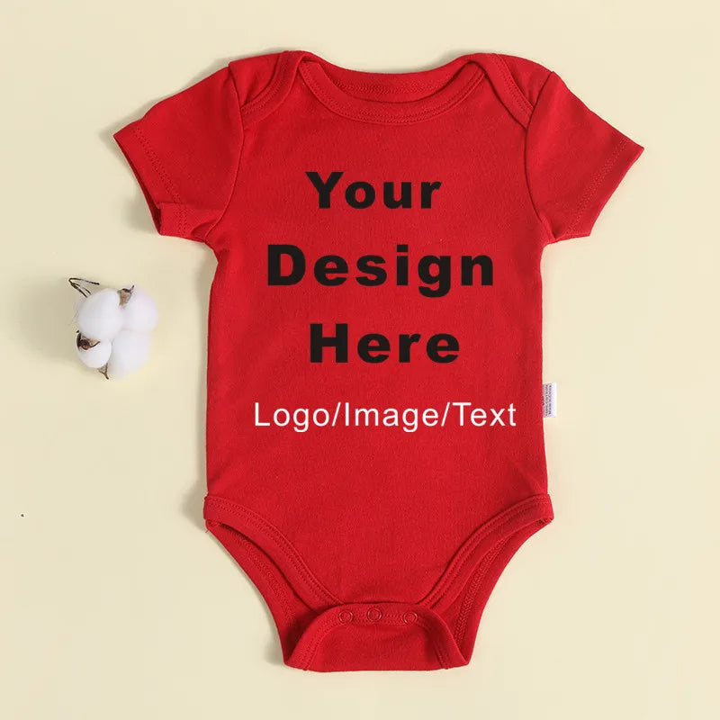 DIY IHR Design Neugeborenen-Anpassungs-Body, langärmeliger und kurzärmliger Overall, einfacher, individueller Baby-Strampler.