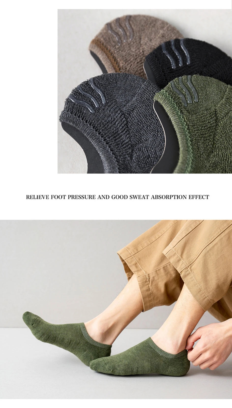 5 Pairs Men Short Socks Cotton High Quality Crew Ankle Casual Soft Low-Cut Non-Slip Breathable Summer Autumn 2022 Sock for Male.