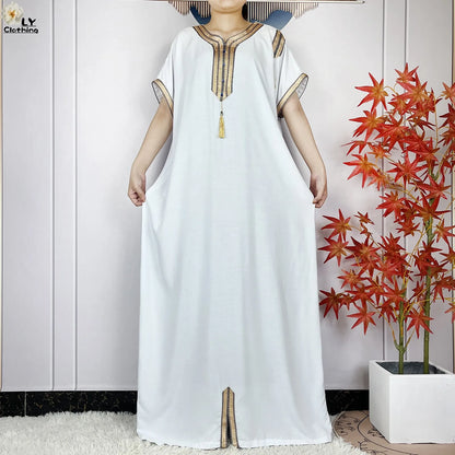 Neue Sommer-Kaftan-Abaya 2023, afrikanische Kleider für Frauen, traditionelle Kleidung, Islam-Gebetskleidung, Türkei, muslimische lose Robe, Ramadan