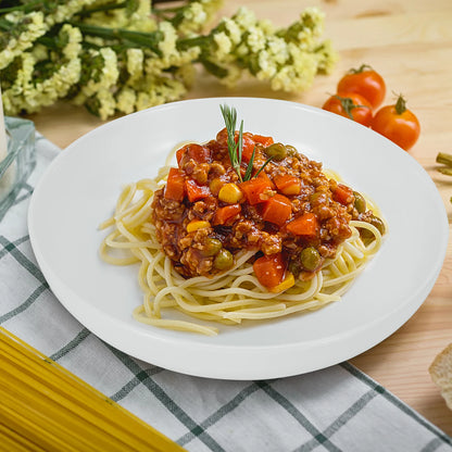 Pasta Bowls, 6 Pack 8 Inch Salad Bowl Set, Kitchen Porcelain Pasta Plates, Large Ceramic Shallow Bowls for Serving Dinner Noodle.