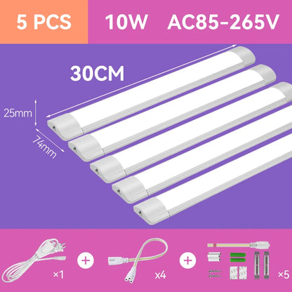 Dimmable Led Light Tube with Remote`Control Home 110-220V Ceiling Fixture LED Light Bar for Kitchen Garage Bedroom Cabinet light.