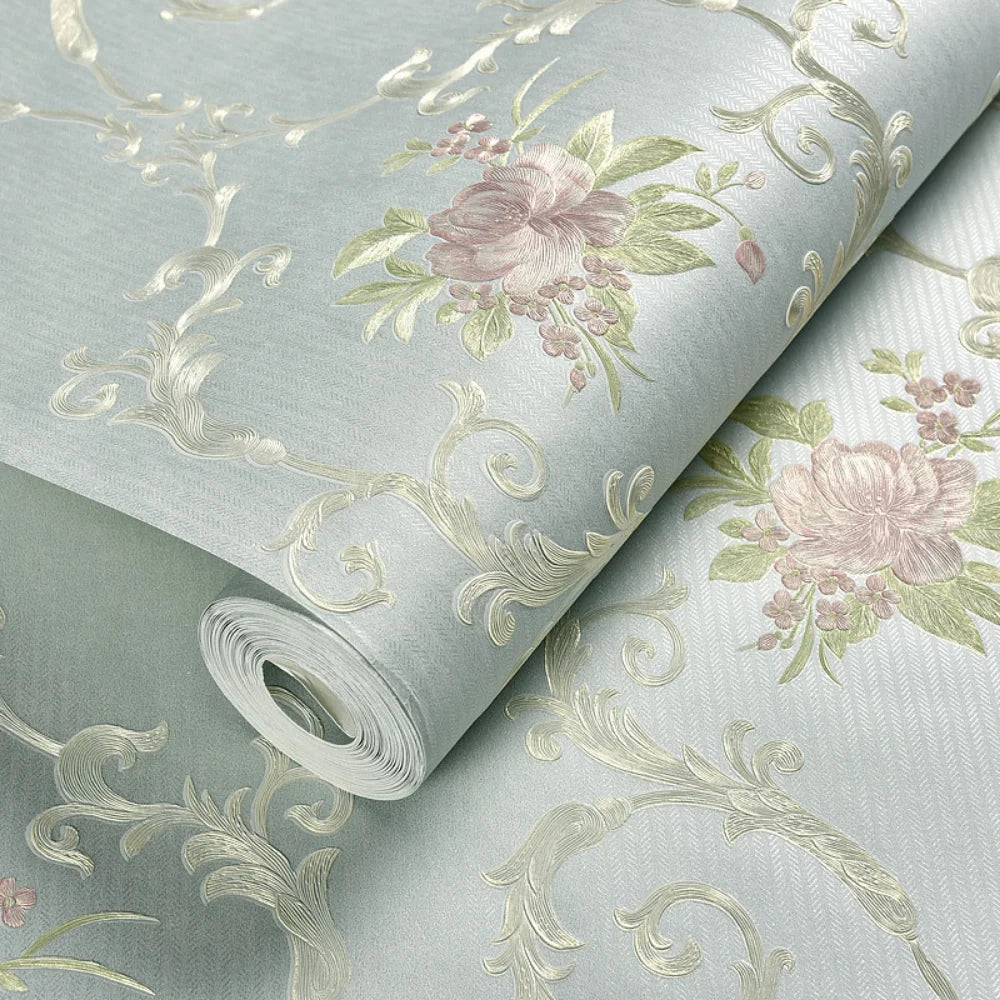 Blumentapete, selbstklebend, warm, für Mädchen, Schlafzimmer, 3D-Verdickung, Wanddekoration, Aufkleber, Wohnzimmer, Restaurant, Sofa, Hintergrund