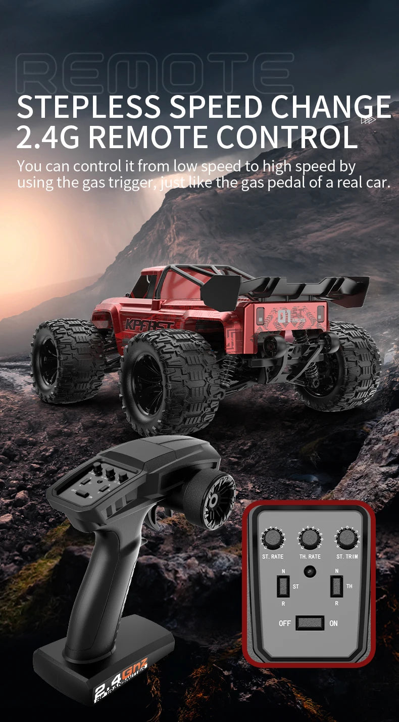 Teeggi 4WD 2.4G RC Drift Car 80KM/H 1:14 High Speed Off-Road Racing Car Brushless 3S Remote Controller Car Truck Toy For Gift.