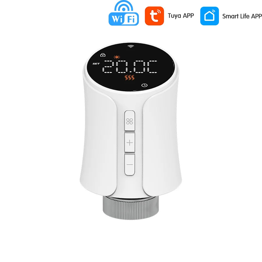 Smart Tuya WiFi/Zigbee TRV Thermostatic Head Radiator Valve Actuator Home Remote Temperature Controller Alexa Google Home Alice.