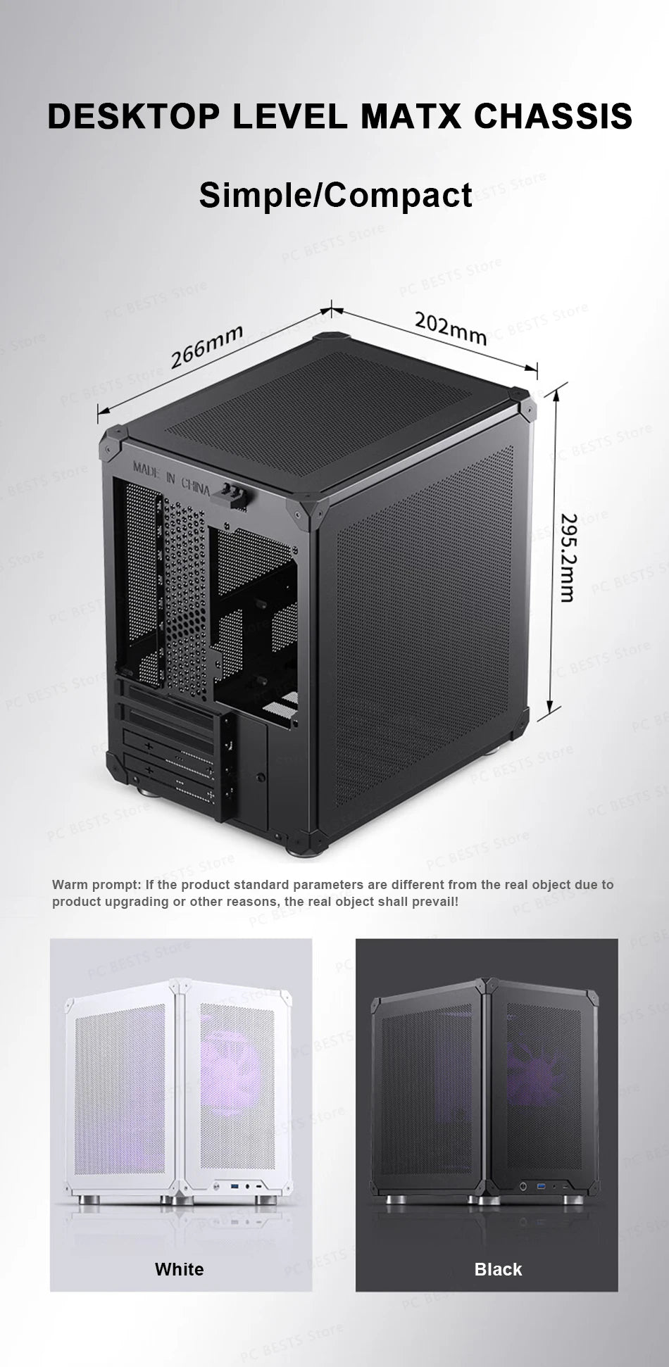 Jonsbo C6-ITX Handle Case MATX ITX MESH Boards Type-c ATX Power Supply Desktop Game Office Small Cooling Computer C6 Chassis.