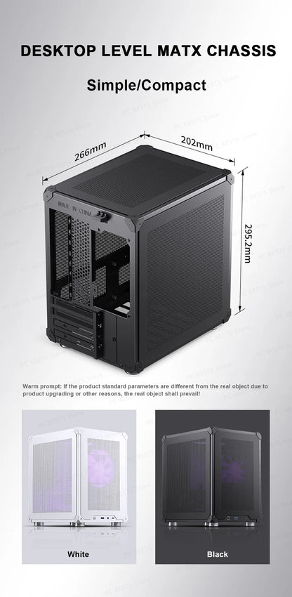 Jonsbo C6-ITX Handle Case MATX ITX MESH Boards Type-c ATX Power Supply Desktop Game Office Small Cooling Computer C6 Chassis.