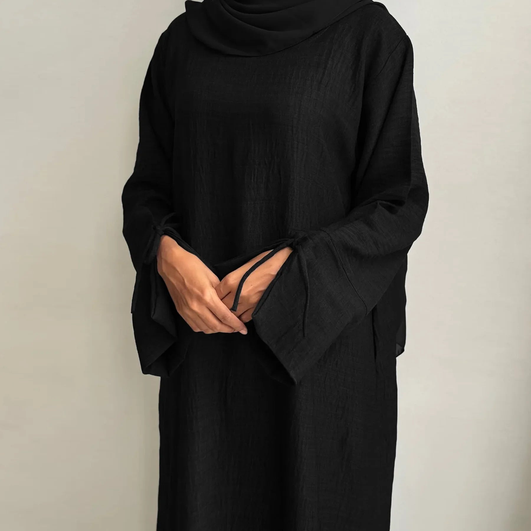 Dubai Turkey Solid Color Casual Muslim Long Loose Maxi Dress Robe Women Abaya Middle East Dubai Turkey.
