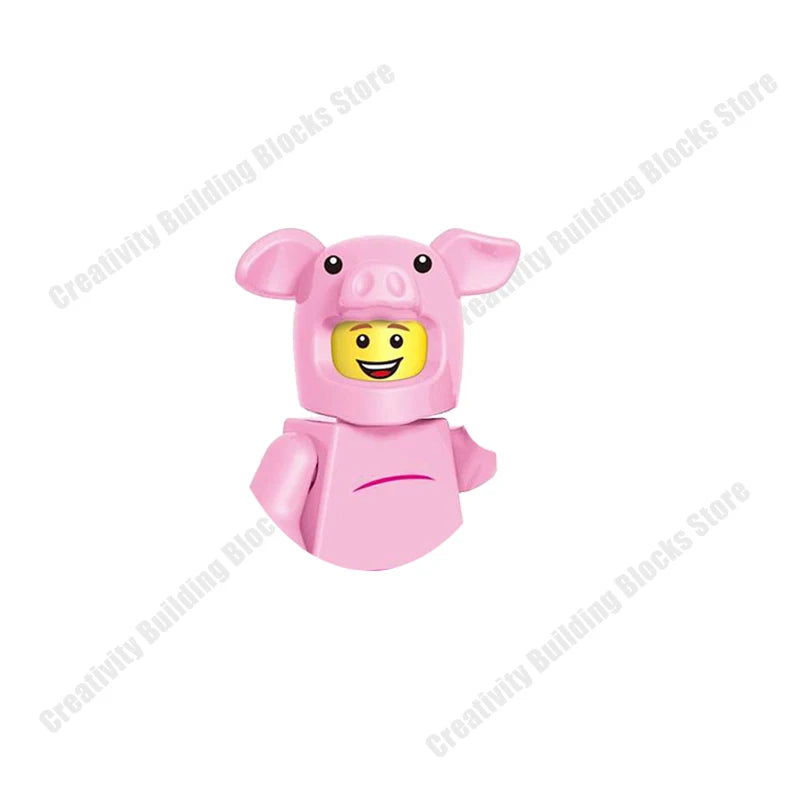 New Hot Series Gray Shark Boy Girls 3D Model DIY Building Bload Toys Classic Movie Children's Toys Gifts