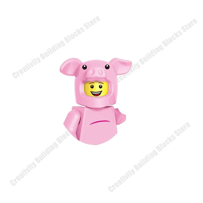 New Hot Series Gray Shark Boy Girls 3D Model DIY Building Bload Toys Classic Movie Children's Toys Gifts