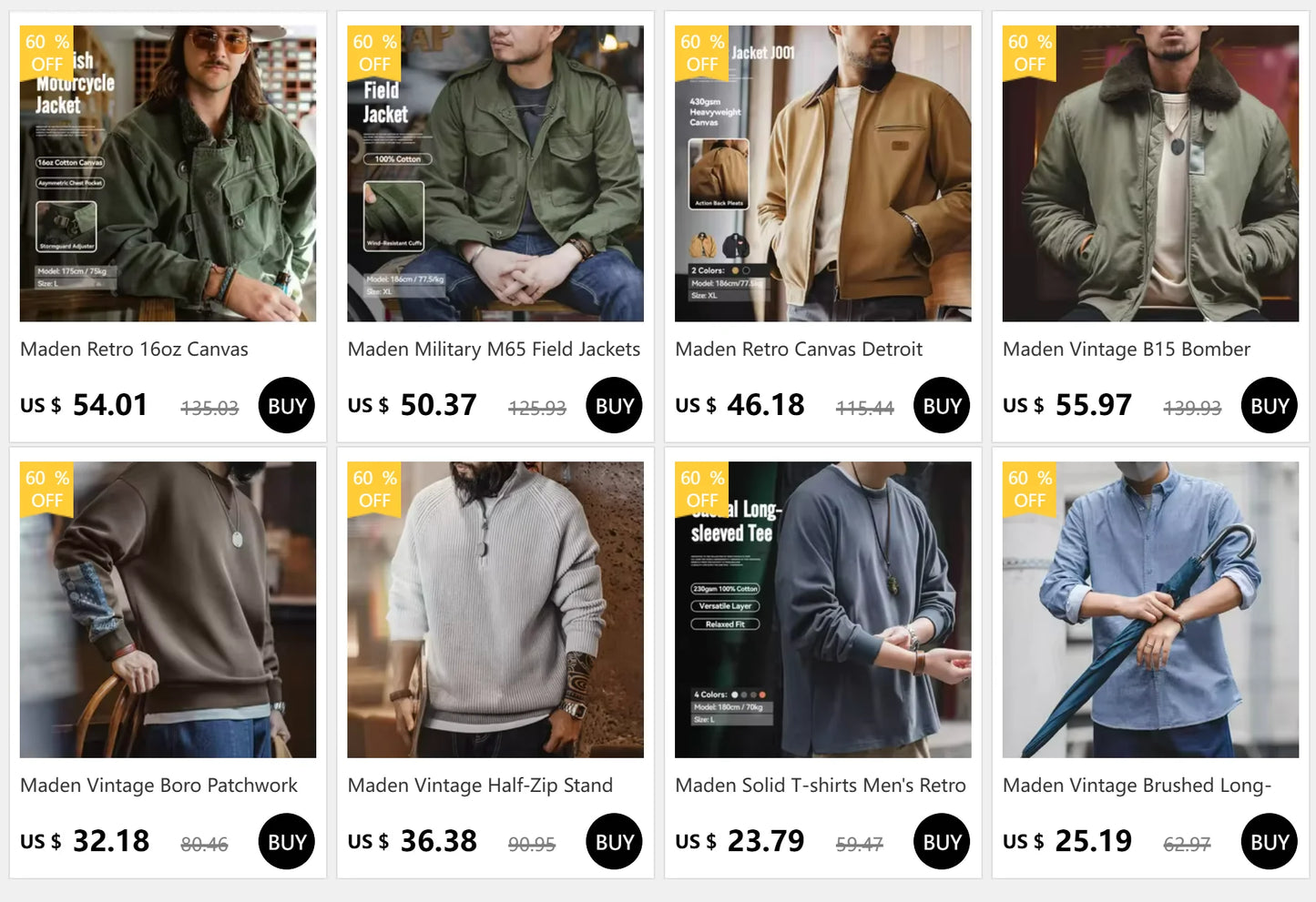 Maden Vintage Gentleman Naples Pants Korea Fashion Casual  Paris Button Straight Wide Trousers 100% Cotton Solid Work Suit Pants.