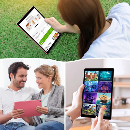 Latest Android 14 Tablet, 10-inch Tablet, Quad-core Processor, 5G WiFi, 4GB ROM + 32GB RAM, 1280*800 Resolution, 8000mAh Battery.