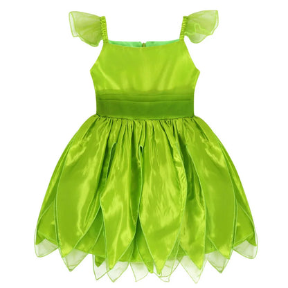 3-10 Jahre Kinder Feenkleid Kinder Cosplay Abend Fantasie Baby Rüschen Karneval Kostüm Prinzessin Grün Party Kleidung 2023 Neu.