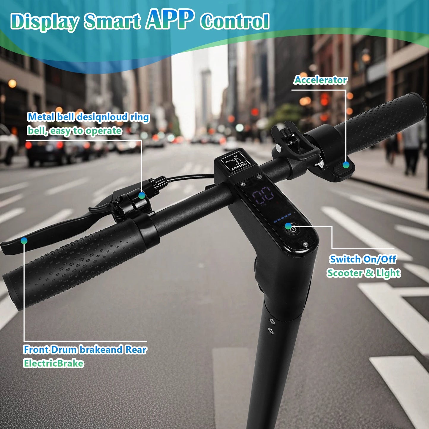 A1MAX Electric Scooter 500W Powerful Motor 35KM/H 45KM 42V14.5AH Battery 10Inch Pneumatic Tyres Smart Foldable EScooter