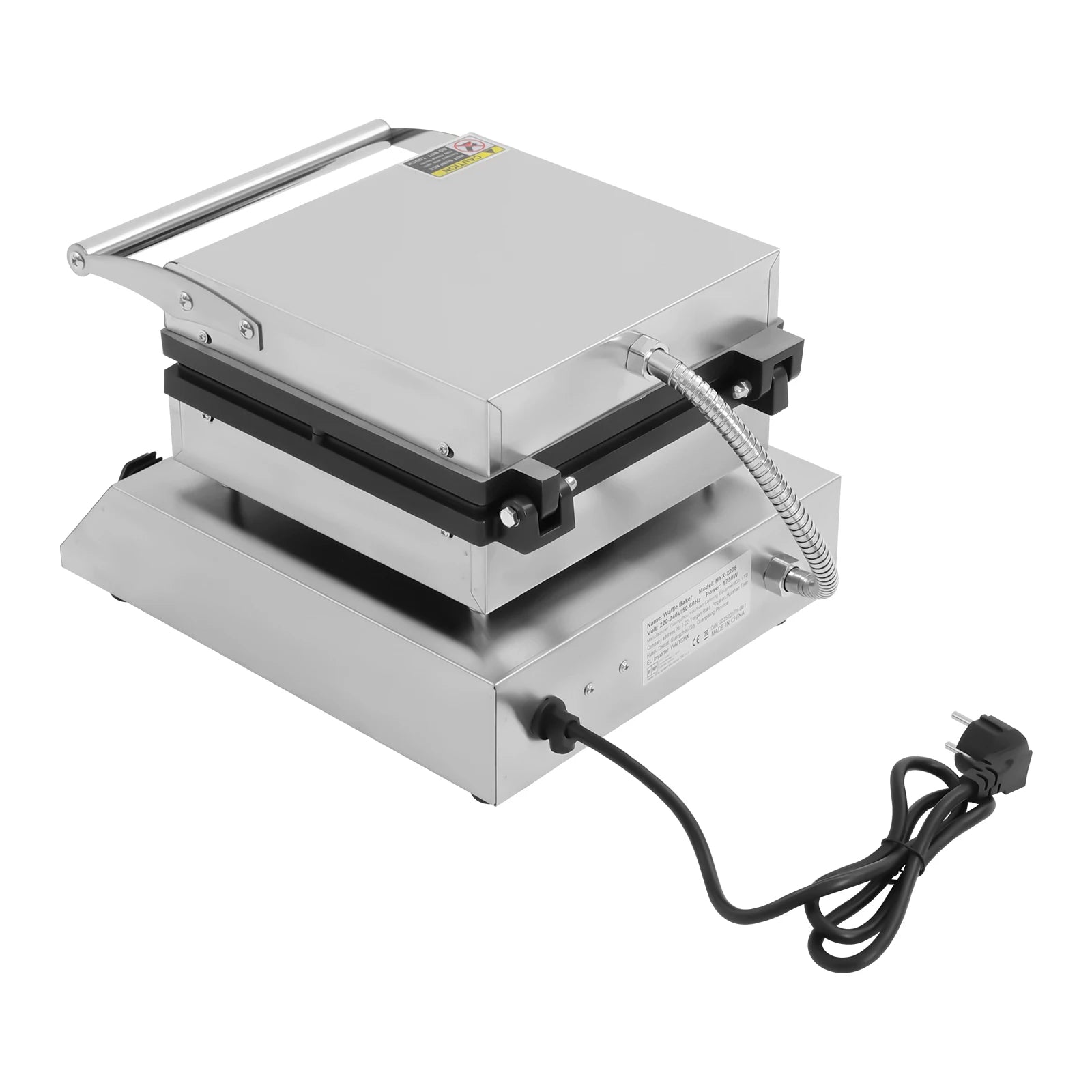 1750W Electric Waffle Maker 4 Grids Waffle Making Machine for Making Waffles Home Kitchens Commercial 50-300℃.