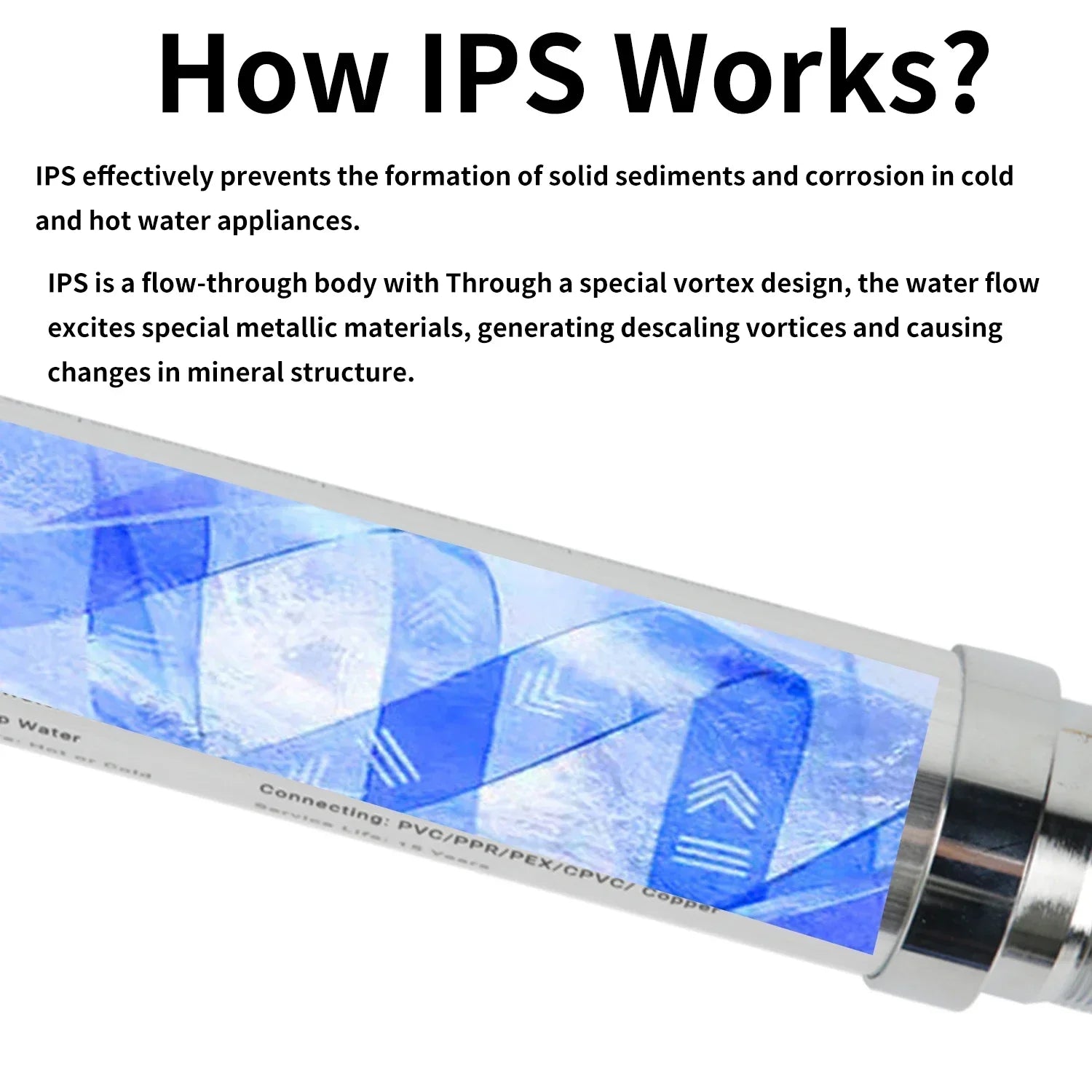 Salt Free Water Descaler Whole House, Scale Water Softener System, Prevent Scale Built Up On Water Heaters,  Toilet & Boilers.
