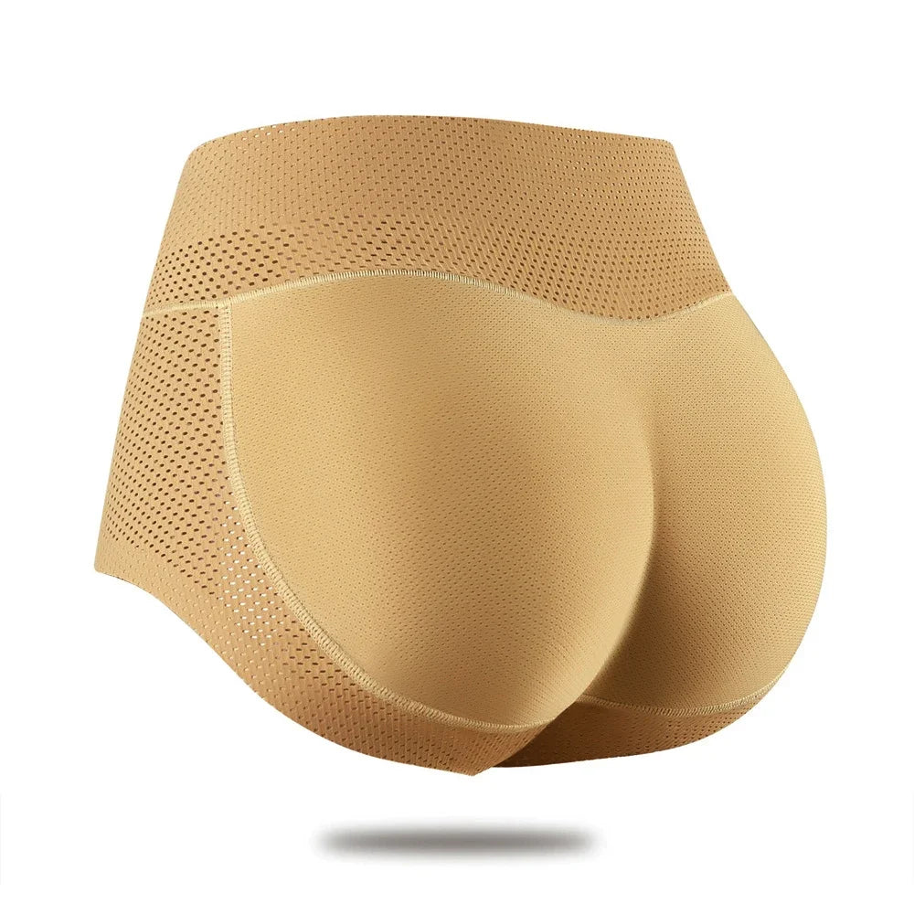 Women Body Shaper Buttocks Padded Panties Mid-Waist Hip Pad Fake Butt Lifter Underwear With Filling Buttocks Push Up Underwear.
