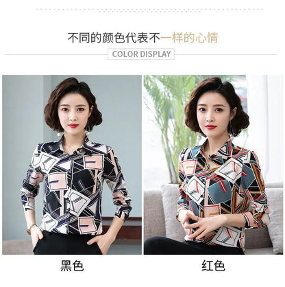 Printed Shirt for Women Long Sleeves Fashionable and Stylish Top.