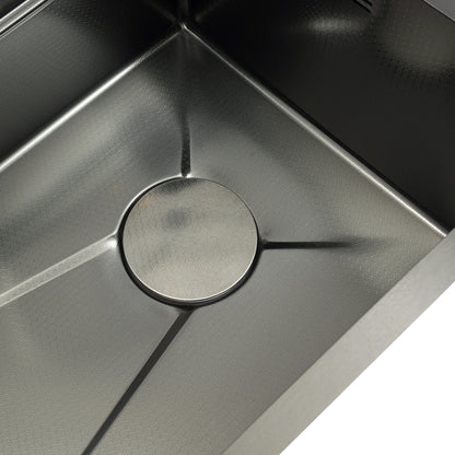 Edelstahl Rechteckige 68*45*21 cm Küche Waschbecken Große Single Slot Wasserhahn Set Seifenspender Tasse Waschmaschine