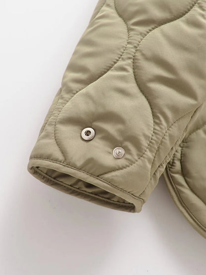 Women Loose Warm Adjustable Hood Overcoat Long Sleeves Single Breasted Side Vents At Hem Pocket Jacket Spring New Chic Coat.