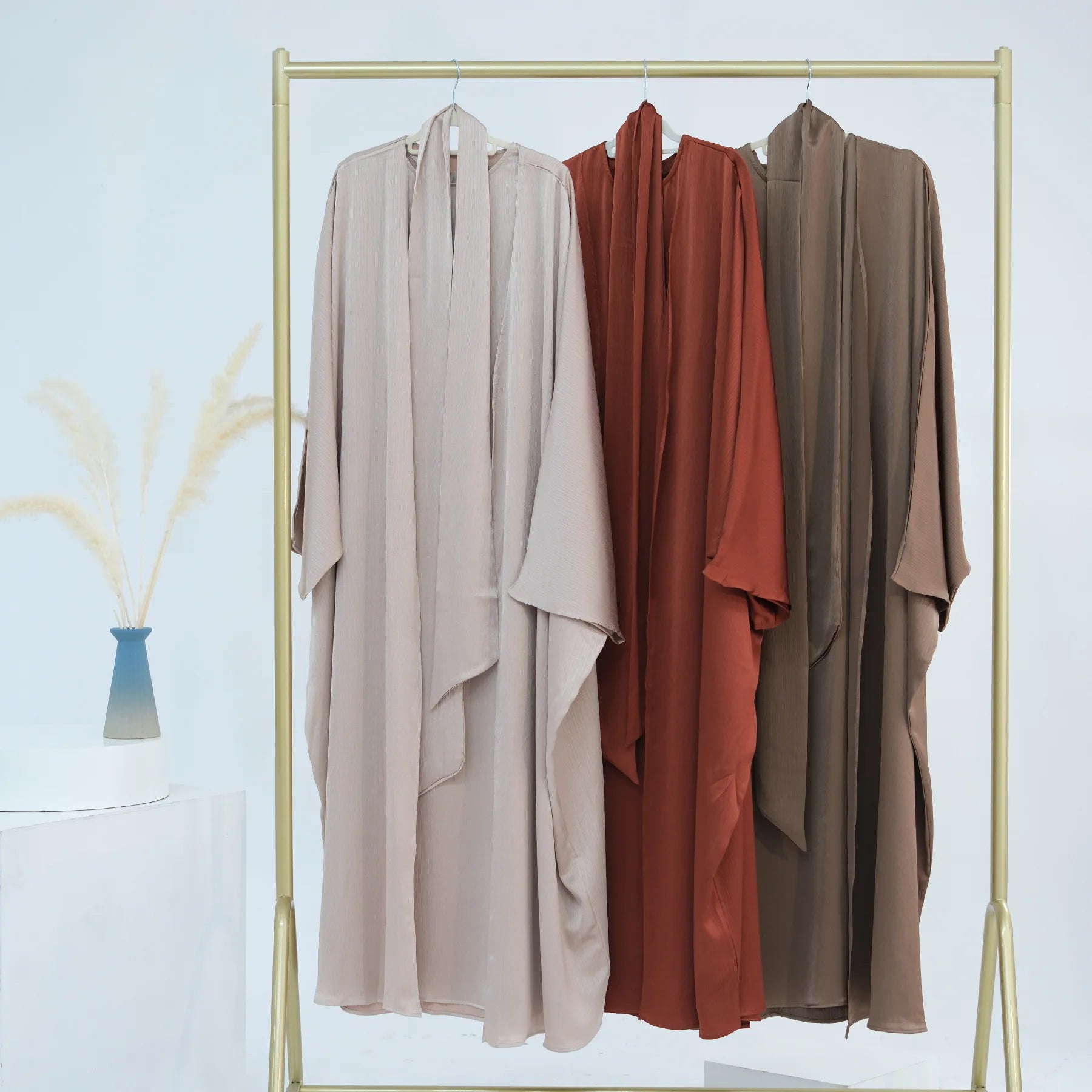 Muslim Turkish Women Arabic Dubai Abaya Long Dress Modest Ramadan Robe Liner Dress Kaftan Two-Piece Set Femme Islam Clothing Set.